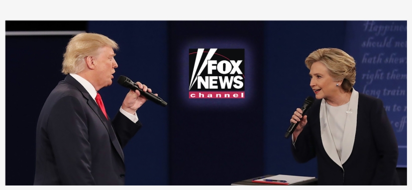 Fox News Youtube Live - Presidential Debate Donald Trump And Hillary Clinton, transparent png