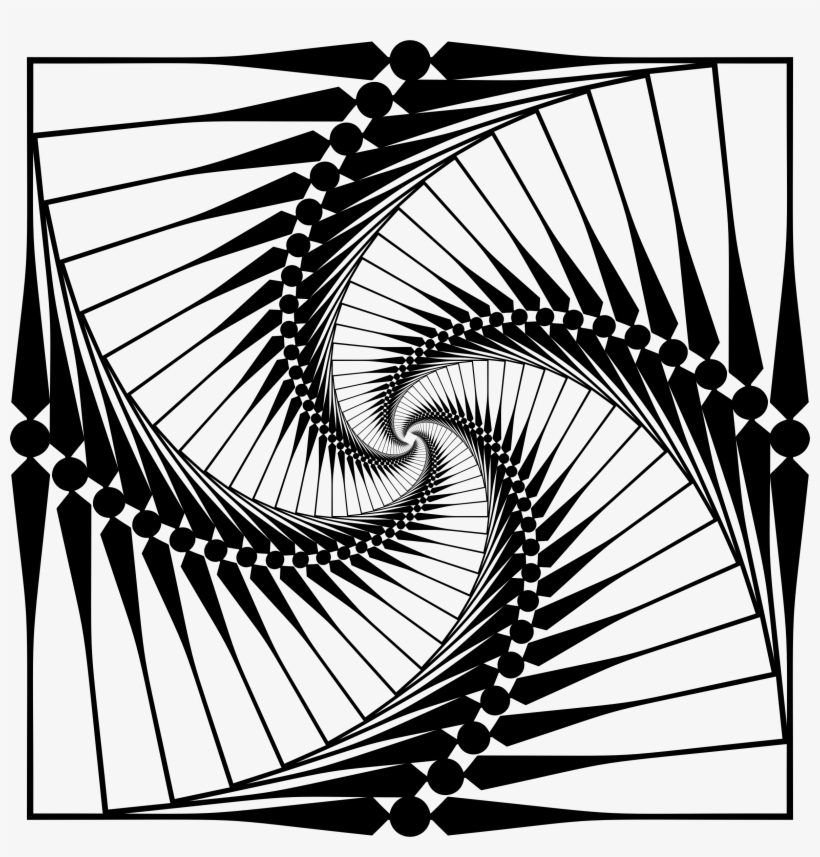 Abstract Art Deco Vortex - Clip Art, transparent png