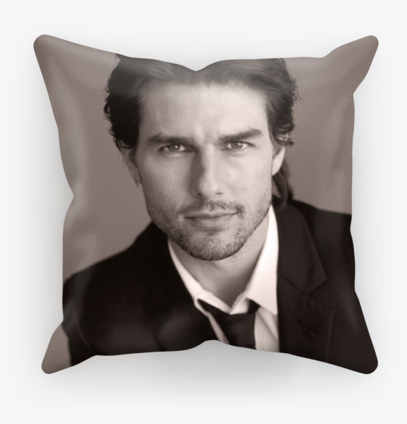 Tom Cruise In Black And White ﻿sublimation Cushion - Tom Cruise, transparent png