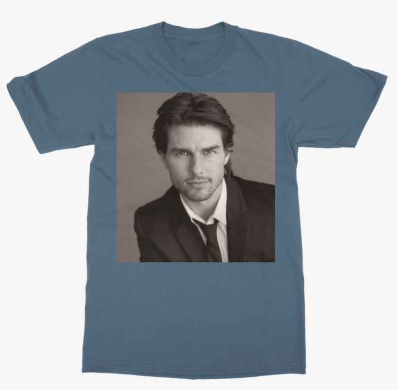 Tom Cruise In Black And White ﻿classic Adult T-shirt - Tom Cruise Most Handsome Men, transparent png