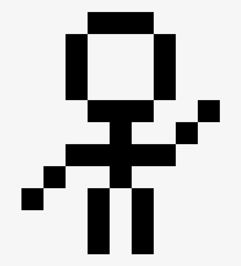 Stickman's Message - Settings Icon Pixel Art, transparent png