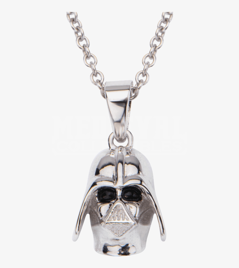 Womens Sterling Silver 3d Darth Vader Helmet Necklace - Jewelry Disco, transparent png