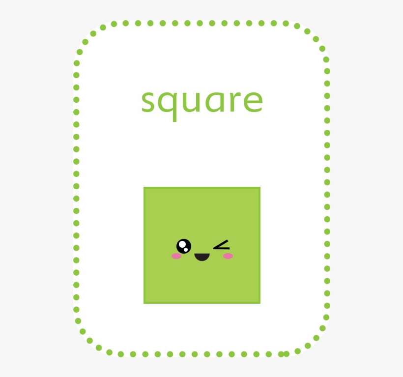 Geometric Shapes Flashcards Square - Geometric Shapes Flashcards, transparent png