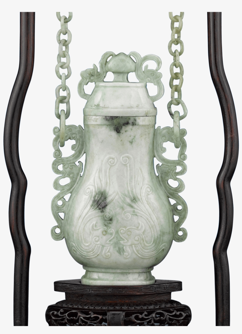 Jade Hanging Vase - Antique, transparent png
