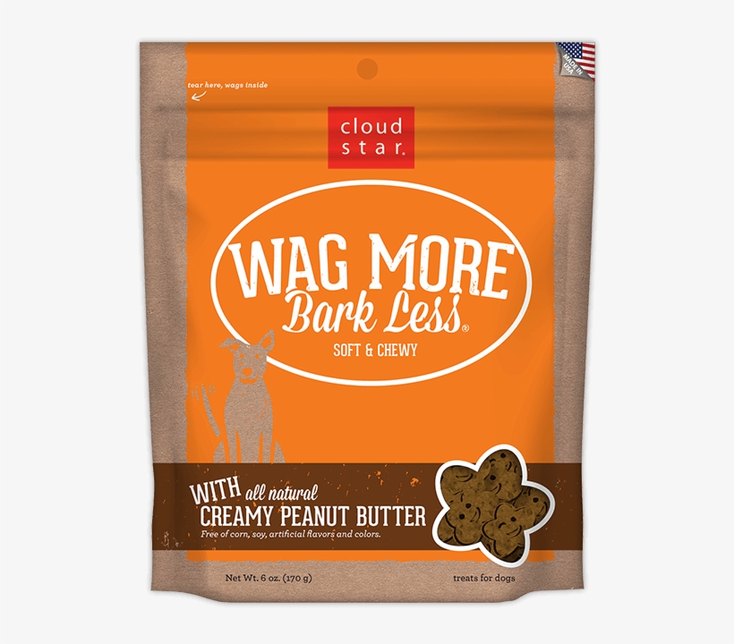 Cloud Star Wag More Bark Less Soft And Chewy Creamy - Dog Treats, transparent png