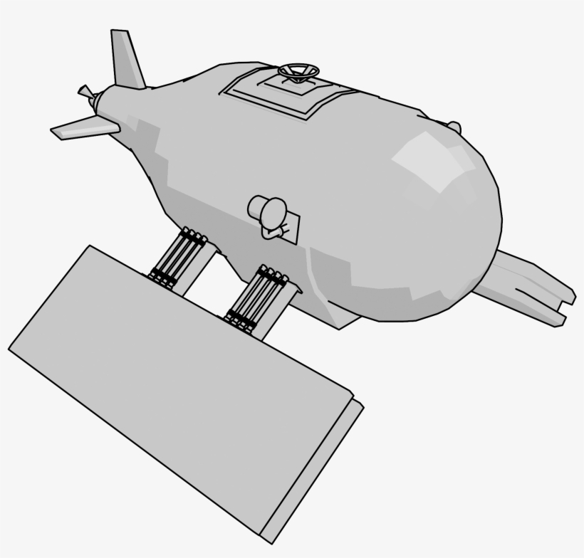 Submarine Complete Clipart Png - Blimp, transparent png