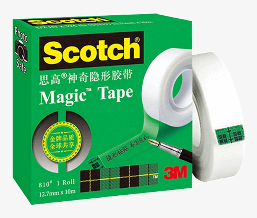3m Si Gao Magical Invisible Tape Shaking The Same Paragraph - Scotch Tape, transparent png
