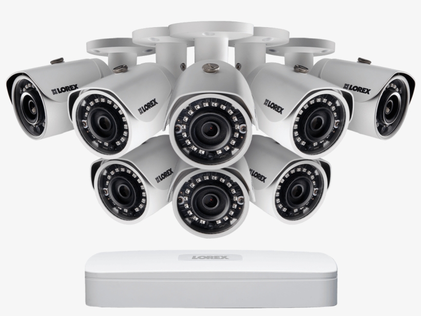 1080p Hd Ip Security Camera System From Lorex - 6 Ip Cameras System, transparent png