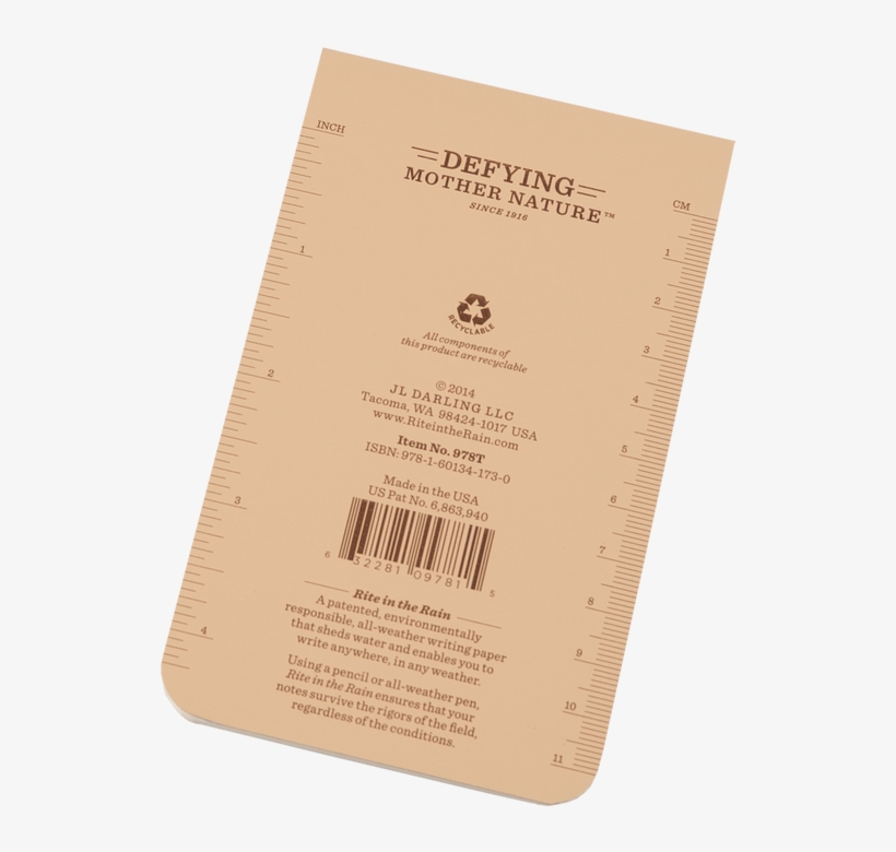 Back Of Tan Notebook - Paper, transparent png