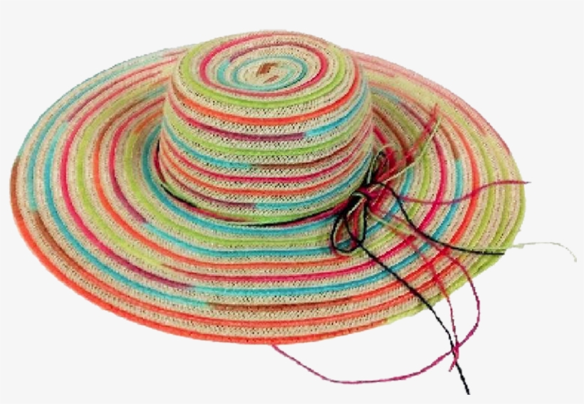 Fashion Hats Ladies Bright Rainbow Color Swinger - Sombrero, transparent png