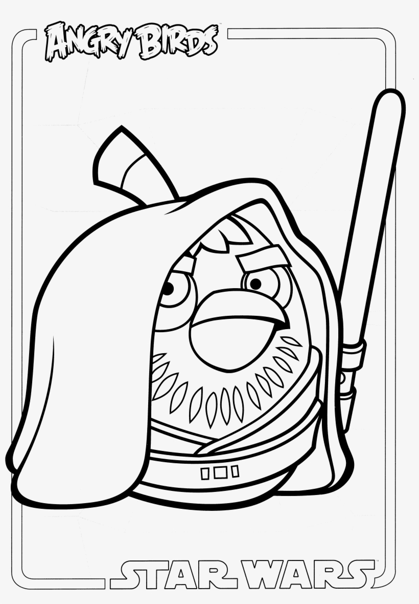 03 Obi-wan Kaboomi - Star Wars Speeder Bike Coloring, transparent png