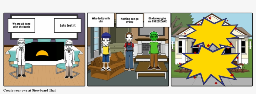 Death By Nuclear Weapon - Telephone Manners Comic Strip, transparent png