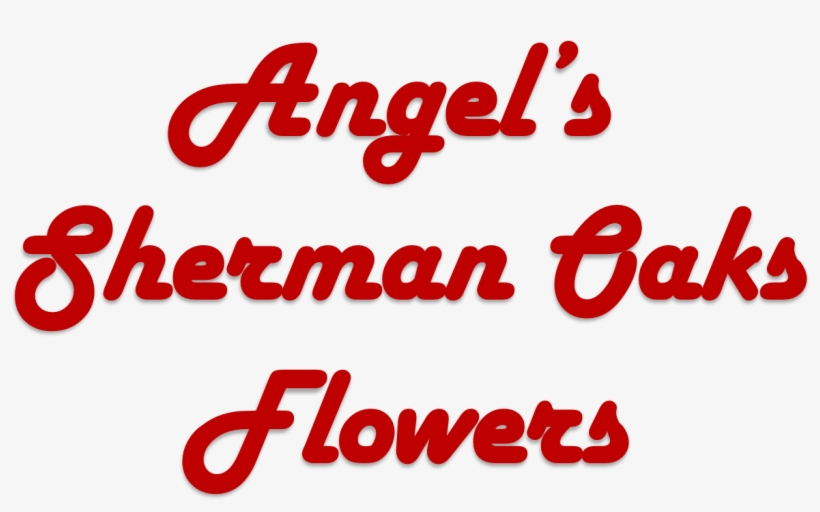 Angel's Sherman Oaks Flowers - Calligraphy, transparent png