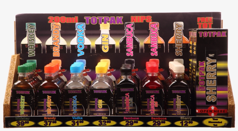 Totpak Nips Mini Bar - Alcohol, transparent png