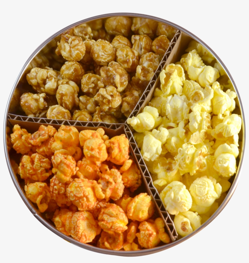5 Gallon Red Tin 3 Popcorn Flavors - Caramel Corn, transparent png