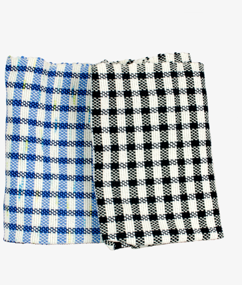 Life Is Messy Handwoven Kitchen Towels - Check, transparent png