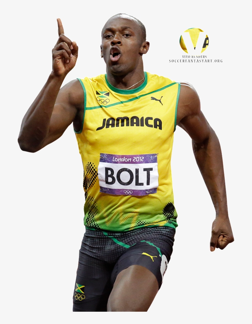 Usain Bolt Photo Usain Bolt Renders - London Olympic Race Bib, transparent png