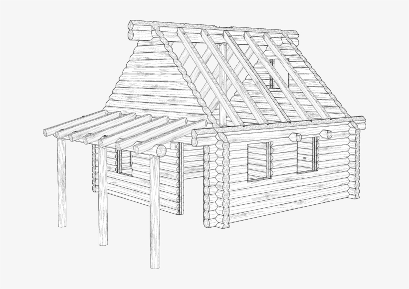 Logs Are Fitted Together With An Emphasis On Creating - House, transparent png