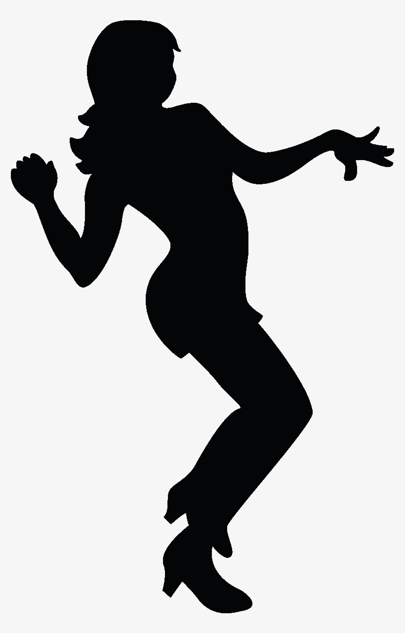 Sticker Danseuse Disco Ambiance Sticker Sb 0593 - Dancing Silhouettes, transparent png