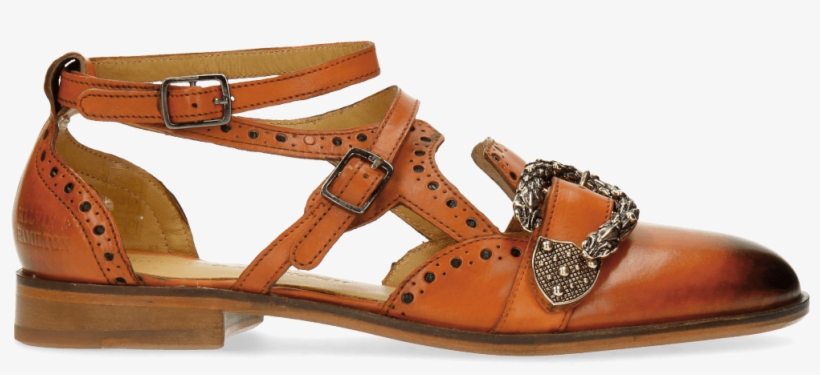 Sandals Sally 69 Orange Buckle Snake - Sandal, transparent png