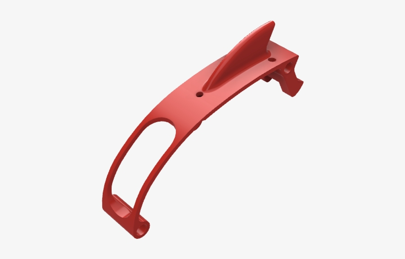 Ascent X 5 ” Long Canopy With Shark Fin - Handgun, transparent png