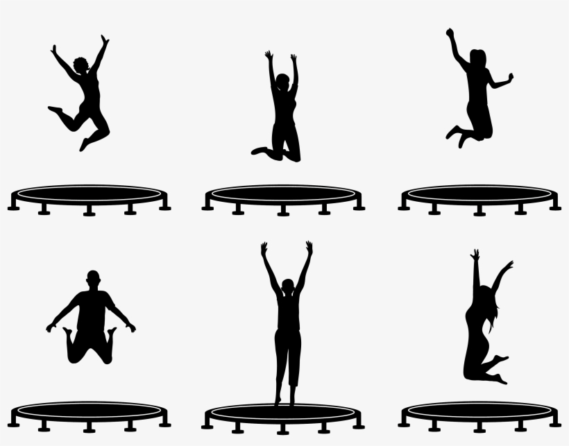 Trampoline - Trampoline Silhouette Png, transparent png
