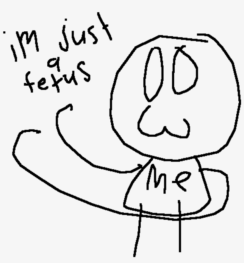 Fetus - Sketch, transparent png
