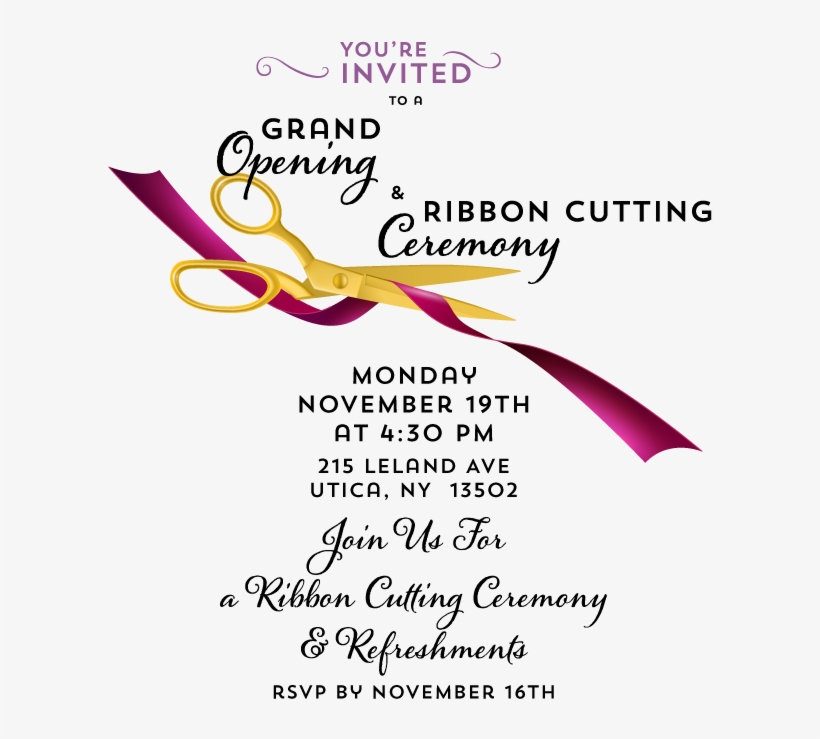 Ribbon Cutting - Calligraphy, transparent png