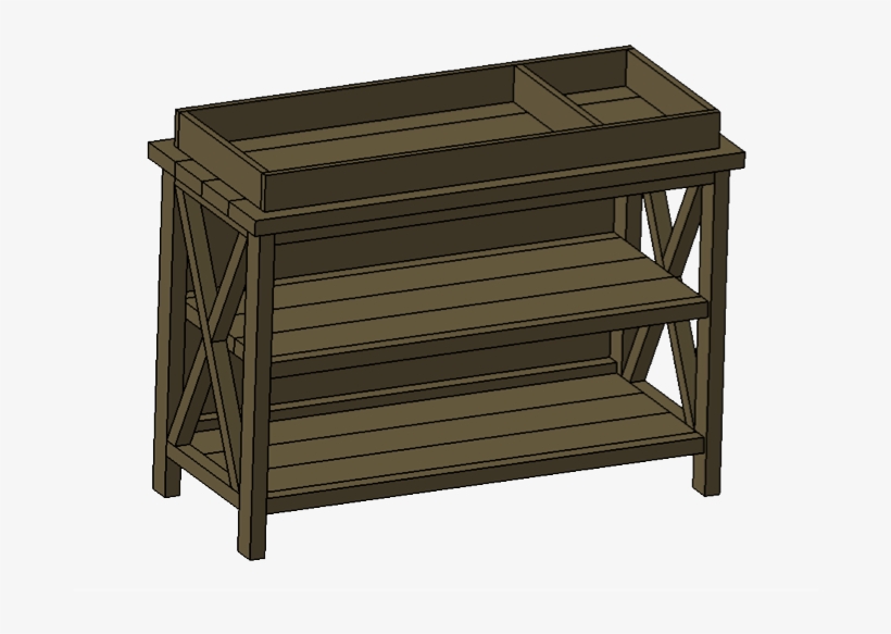 Rustic X Diy Changing Table - Baby Changing Station Homemade, transparent png