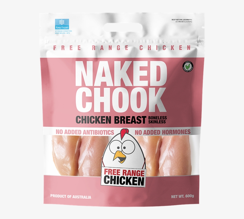 Naked Chock Boneless Skinless Chicken Breast Hk Healthy - Chicken, transparent png