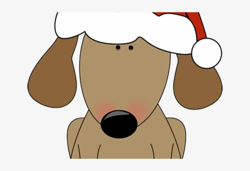 Santa Hat Clipart - Christmas Clip Art Dog, transparent png