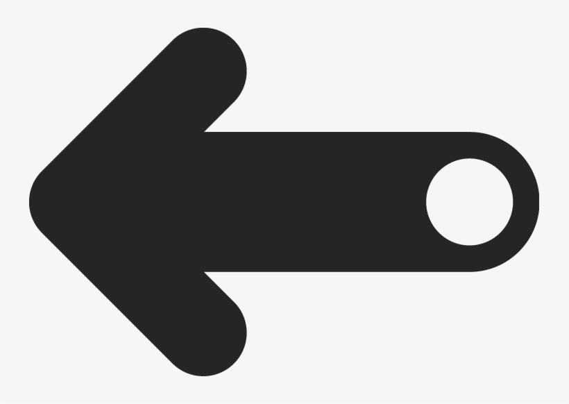 Left Arrow With White Dot Tail - 熊, transparent png