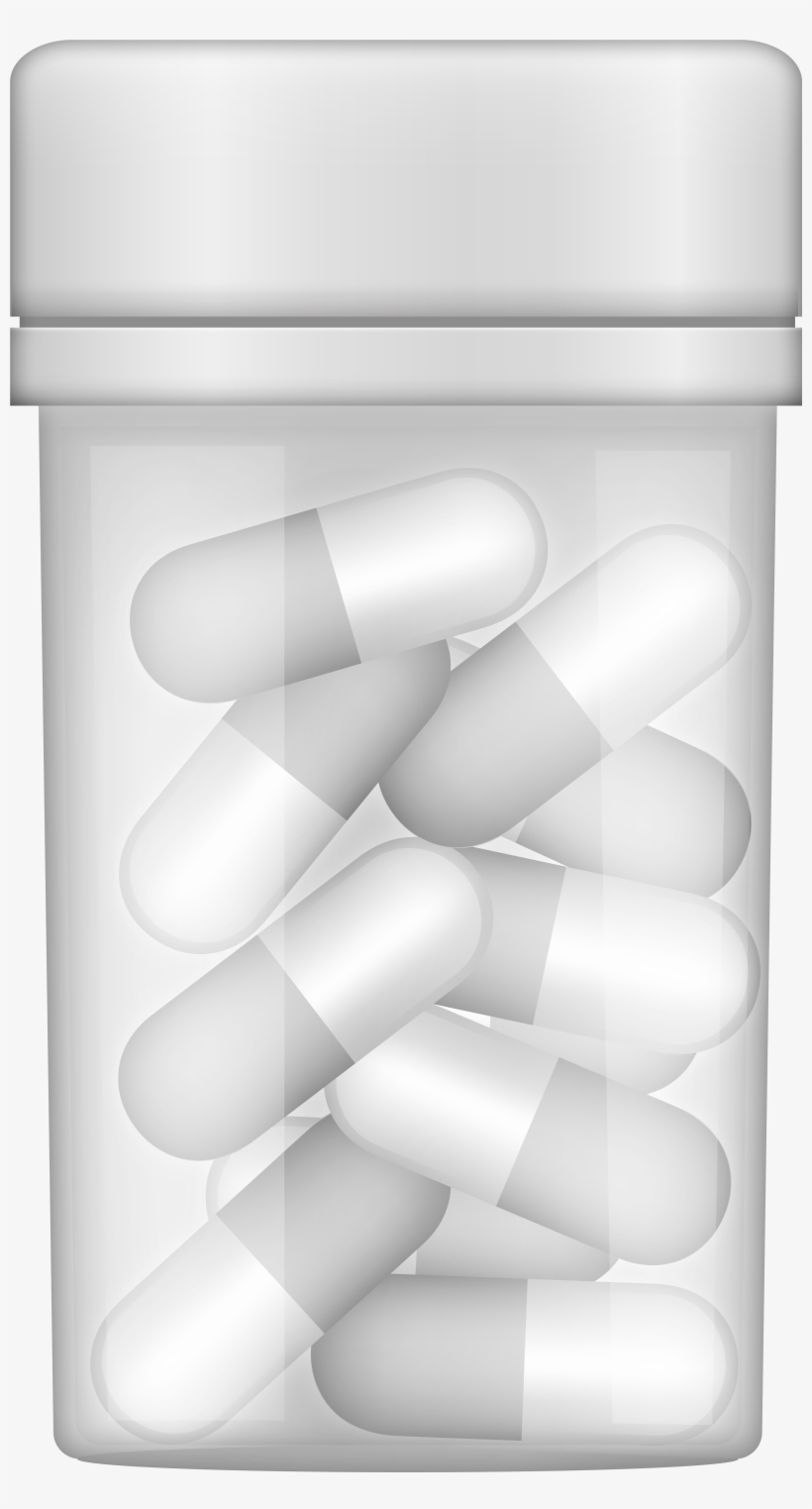 Bottle Of Pills Png Clip Art - Pill, transparent png