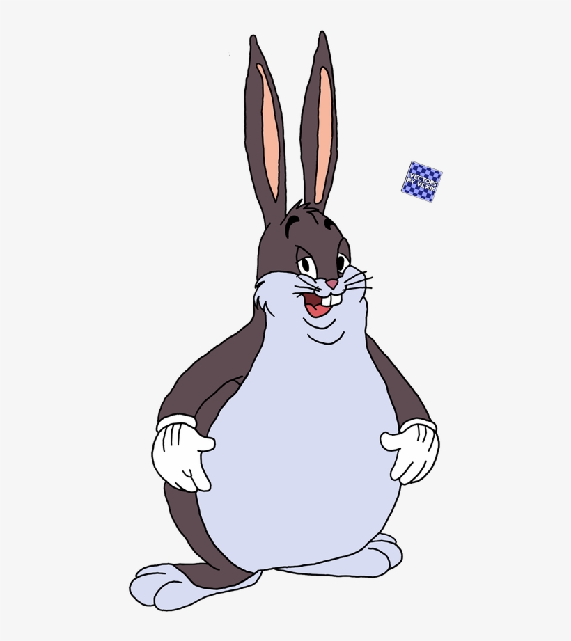 Big Chungus Fat Bugs Bunny Vector By Vexikkk Dcv33c0-pre - Big Chungus Gif, transparent png