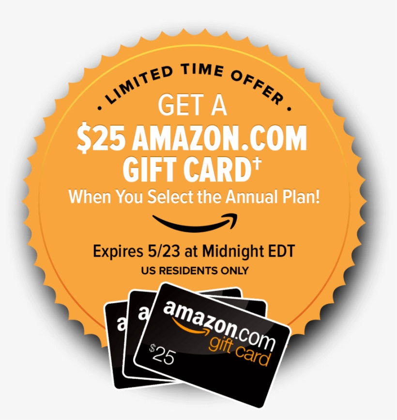 $25 Amazon Gift Card - Amazon Kindle, transparent png
