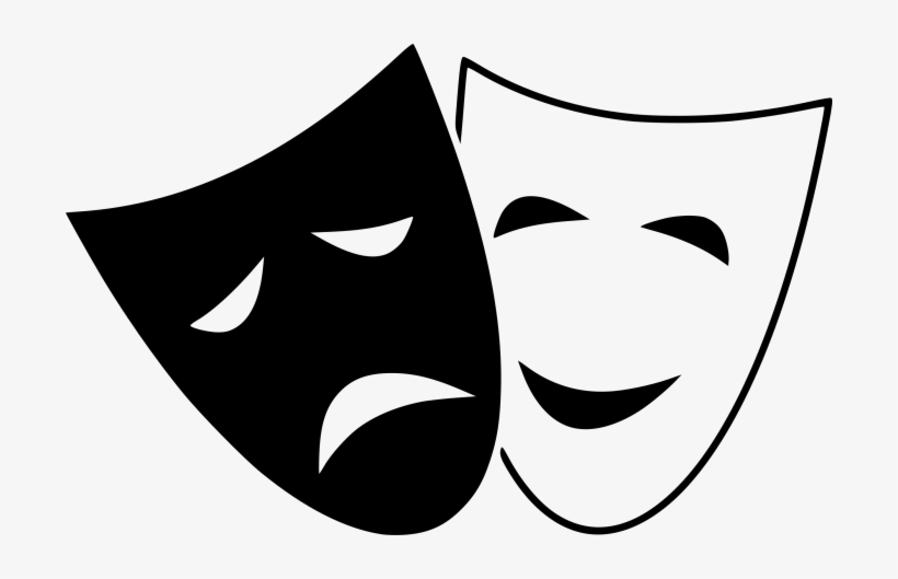 Comedy Mask Png - Comedy And Tragedy Masks, transparent png