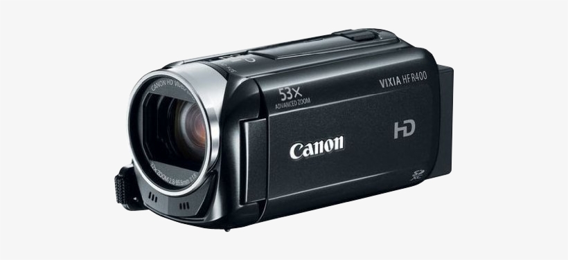 Canon Vixia Hf R400 Hd 53x Advanced Zoom Camcorder - Canon Vixia Hf R400, transparent png