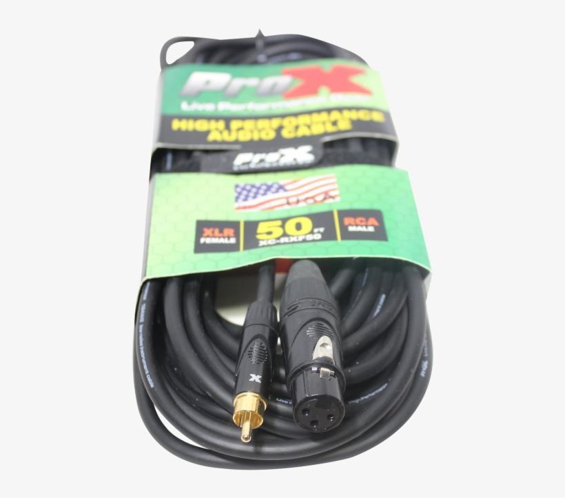 Unbalanced High Performance Audio Cable Rca To Xlr-f - Usb Cable, transparent png