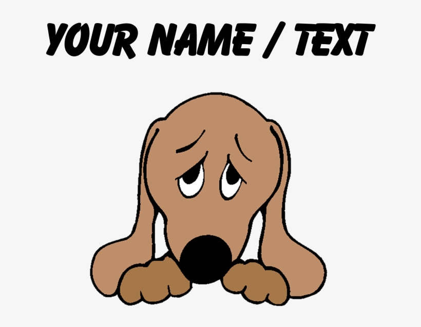 Custom Sad Dog Pillow Case - Sad Dog Face, transparent png