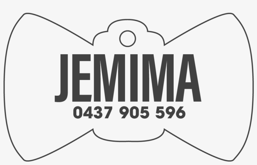 Bowtie Pet Name Tag - Chapeu De Pirata, transparent png