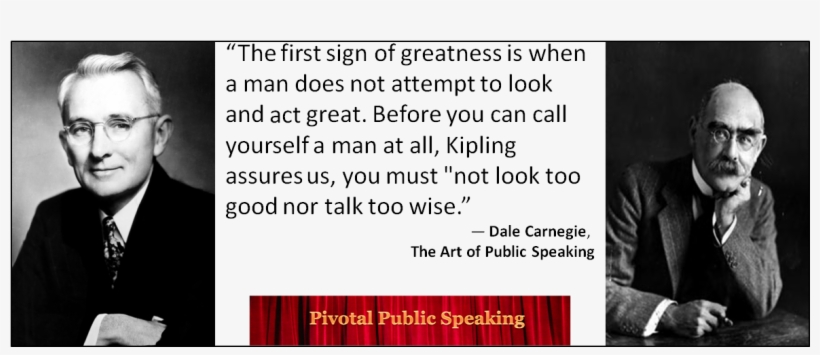[quotation About Public Speaking] The First Sign Of - Dale Carnegie, transparent png