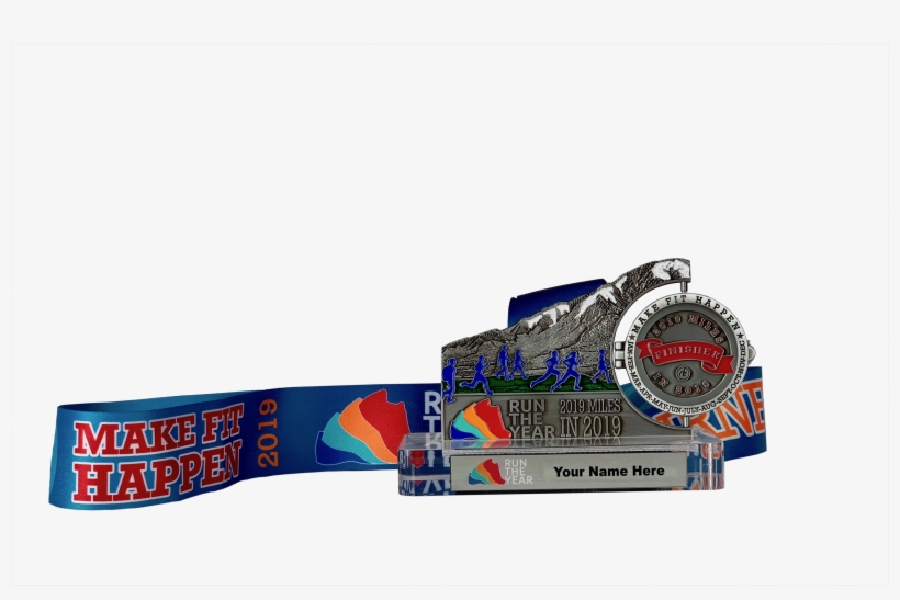 Rty 2019 Finisher Medal With Name Plate For Tt - Run The Edge 2019, transparent png