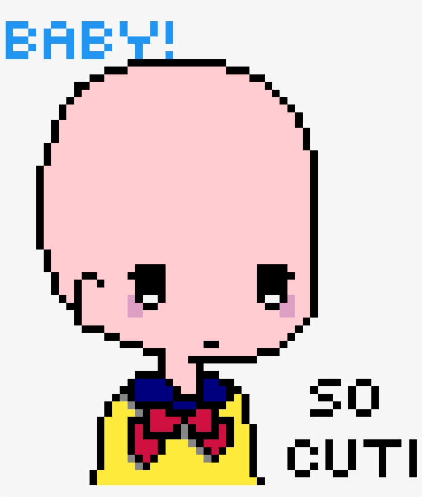 Confused Baby - Minecraft Derp Pixel Art, transparent png