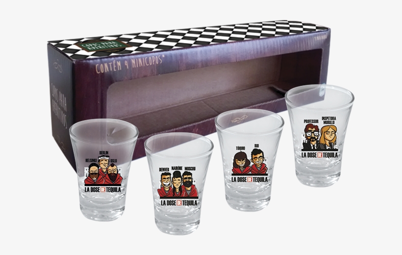 Copo Shot Kit Com 4un 60ml - Conjunto De Shot La Dose De Tequila, transparent png