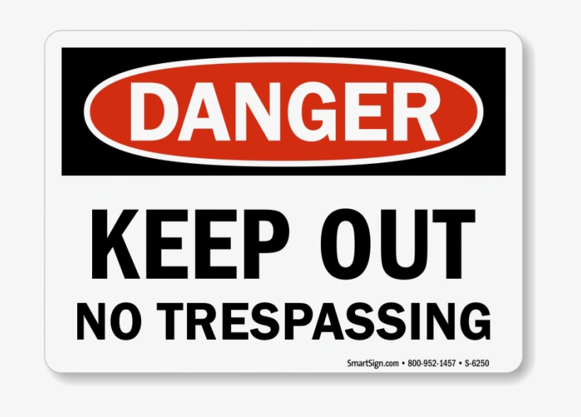 No Trespassing Sign Png Free Download - No Trespassing Sign Png, transparent png