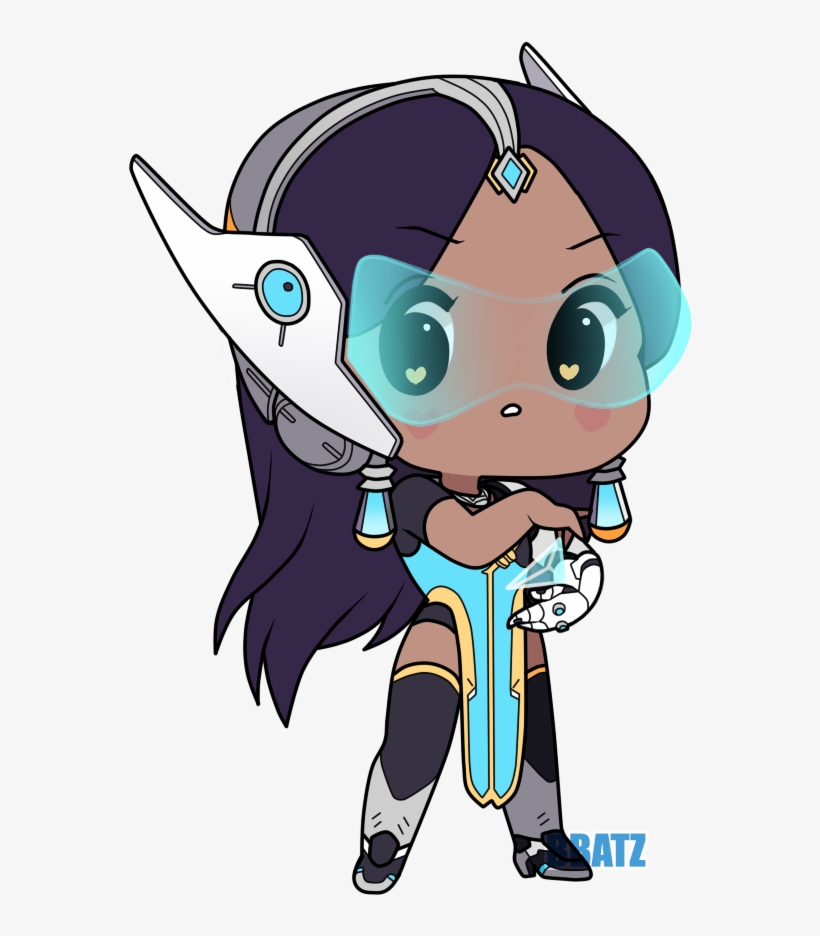 "why Do You Struggle" - Symmetra Overwatch Chibi, transparent png