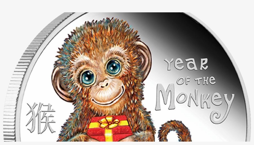 [coin News] 2016 Tuvalu Baby Monkey Proof Silver 1/2oz - Coin, transparent png