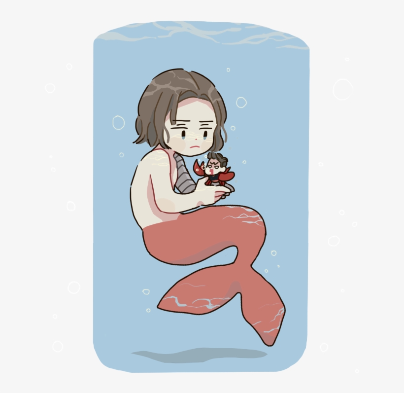 Bucky Barnes Au Mermaid, transparent png