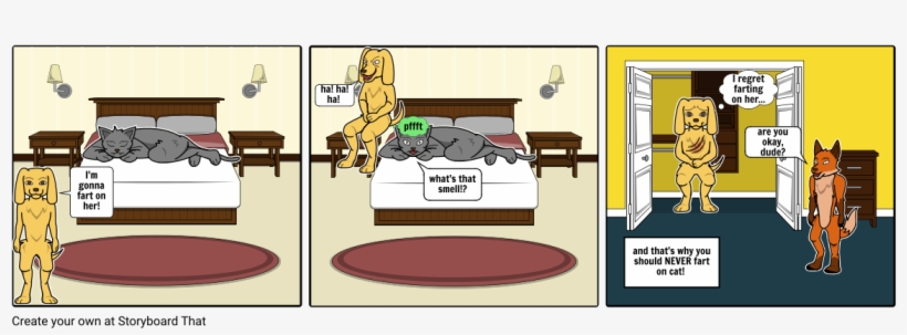 Fart Prank Gone Wrong - Cartoon, transparent png