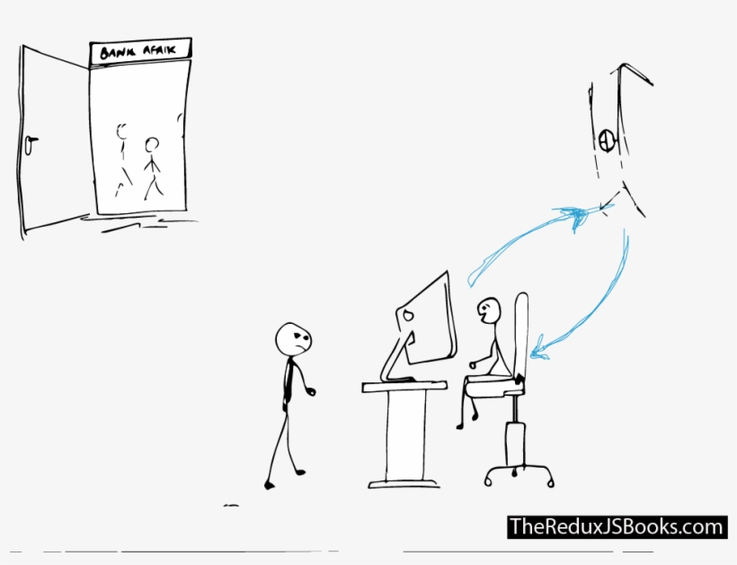 The Cashier And Vault Communication - Sketch, transparent png